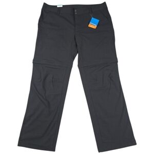 Columbia Saturday Trail II Convertible Pants Women’s 20W Black Straight Leg NWT